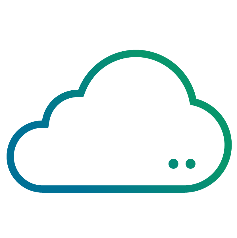 Icon einer Wolke mit zwei Pfeilen, zur Darstellung von Cloud Computing